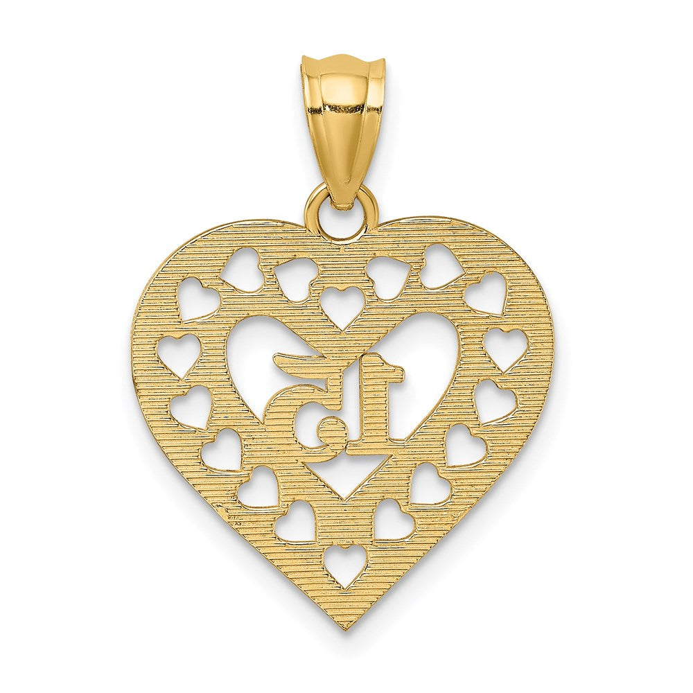 15 in Cut-out Heart Charm - WBC
