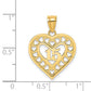 15 in Cut-out Heart Charm - WBC