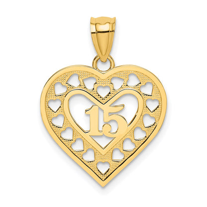 15 in Cut-out Heart Charm - WBC
