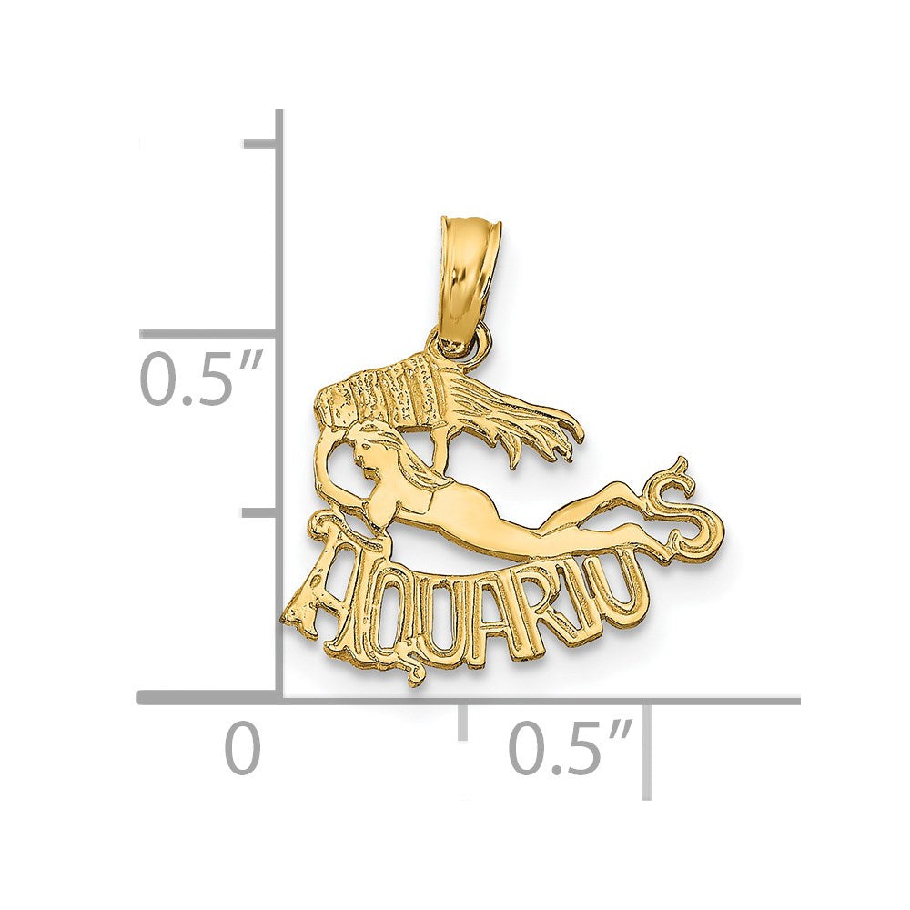 AQUARIUS Zodiac Charm - WBC