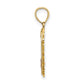 Two-tone with Rhodium SWEET 16 In Heart Charm - WBC