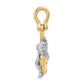 Two-Tone 3-D Anchor and Mermaid Charm - WBC