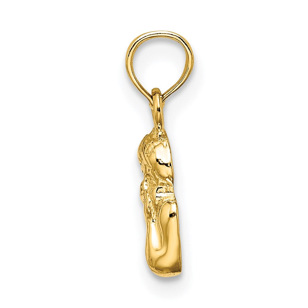 Angel Resting On Elbow with Rhodium Wing Charm - WBC