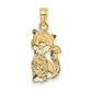 Two-Tone Cat with Heart Charm - WBC