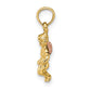 Two-Tone 3-D Mini Guardian Angel Charm - WBC