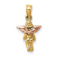 Two-Tone 3-D Mini Guardian Angel Charm - WBC