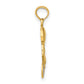 and Rhodium Little Boy On Bicycle Charm - WBC