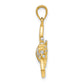 and Rhodium 3-D Bumblebee Charm - WBC
