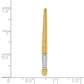 and Rhodium 3-D Oil Paint Brush Charm - WBC
