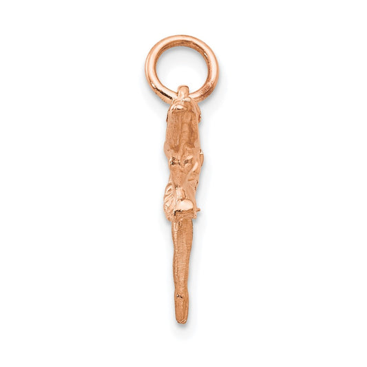 Polished 3-D Ballerina Charm - WBC