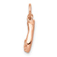 Polished 3-D Moveable Ballet Slippers Charm - WBC
