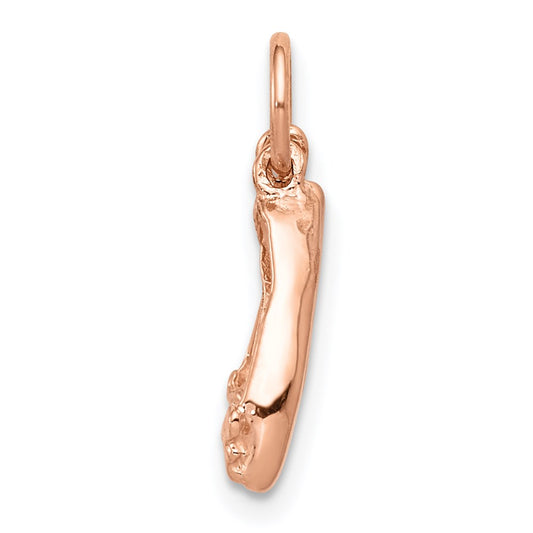 Polished 3-D Moveable Ballet Slippers Charm - WBC