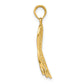 and Rhodium Filigree Awareness Ribbon HOPE Charm - WBC