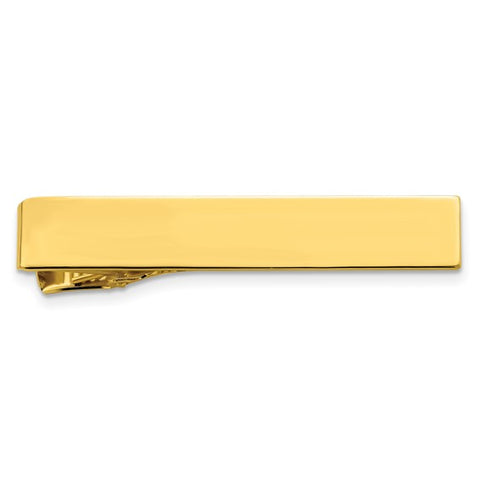 Kelly Waters Gold-plated Satin Engravable Tie Bar