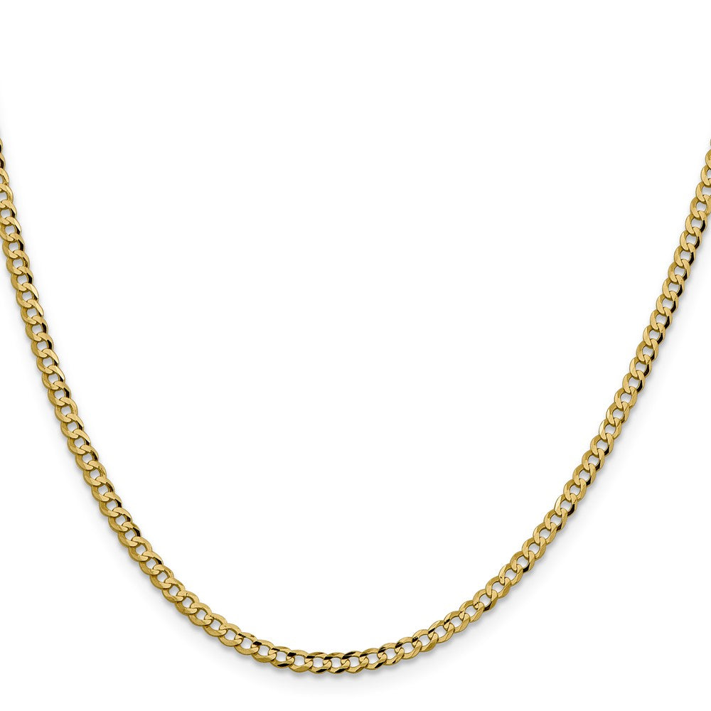 Lightweight Flat Cuban with Lobster Clasp Chain - WBC
