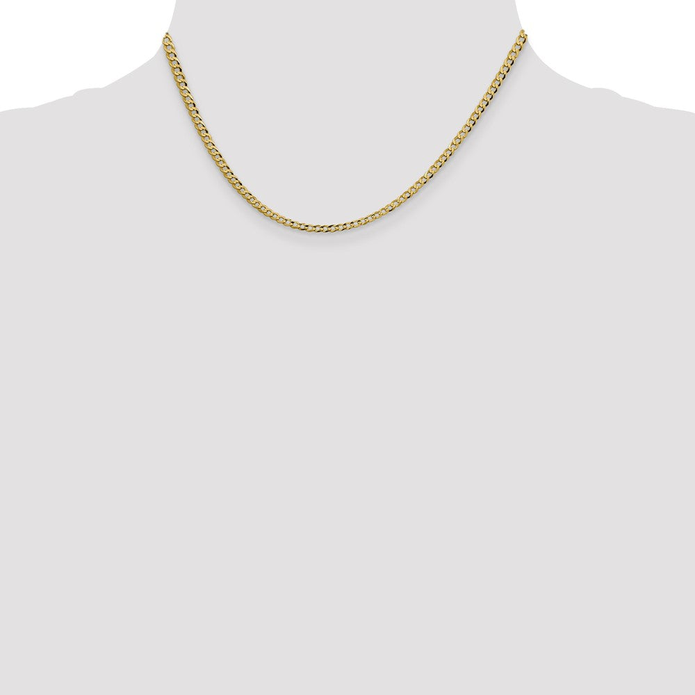 Lightweight Flat Cuban with Lobster Clasp Chain - WBC