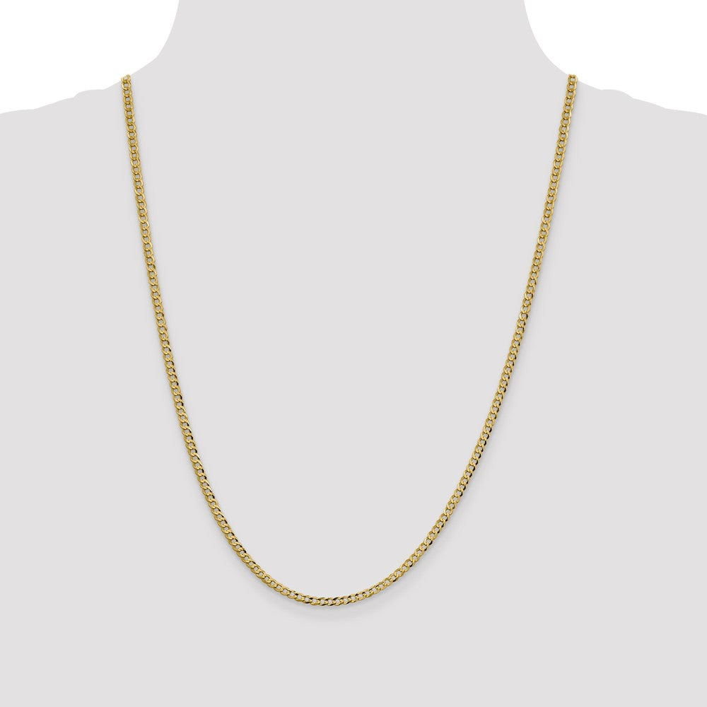 Lightweight Flat Cuban with Lobster Clasp Chain - WBC