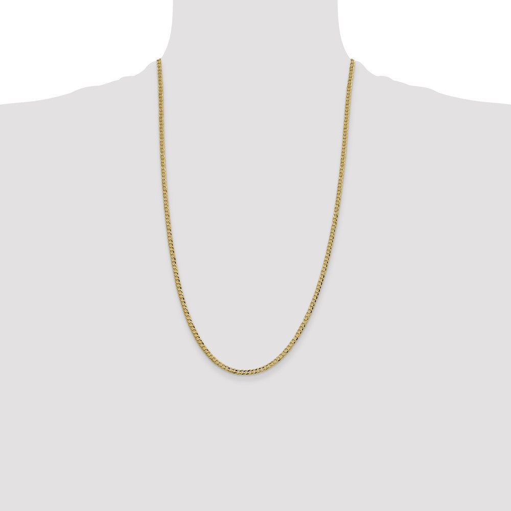 Lightweight Flat Cuban with Lobster Clasp Chain - WBC