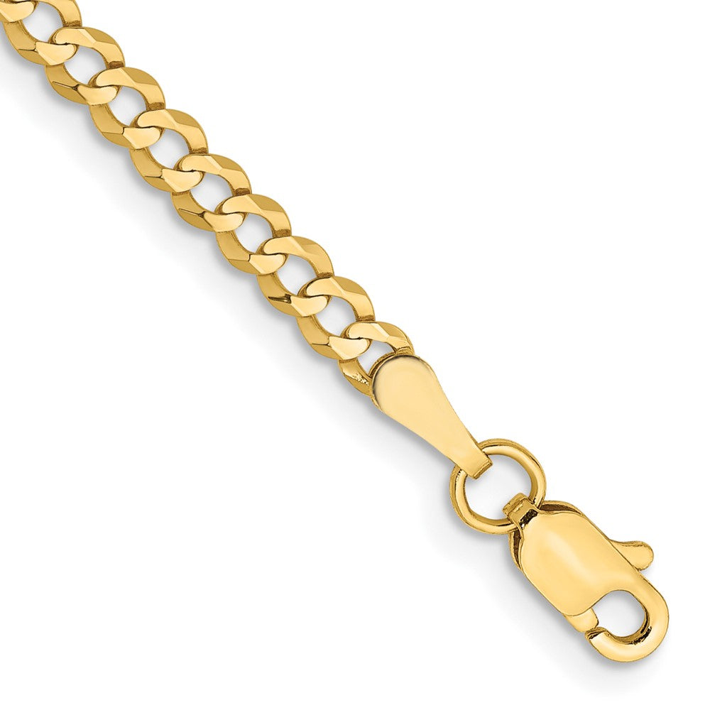 Lightweight Flat Cuban with Lobster Clasp Bracelet - WBC
