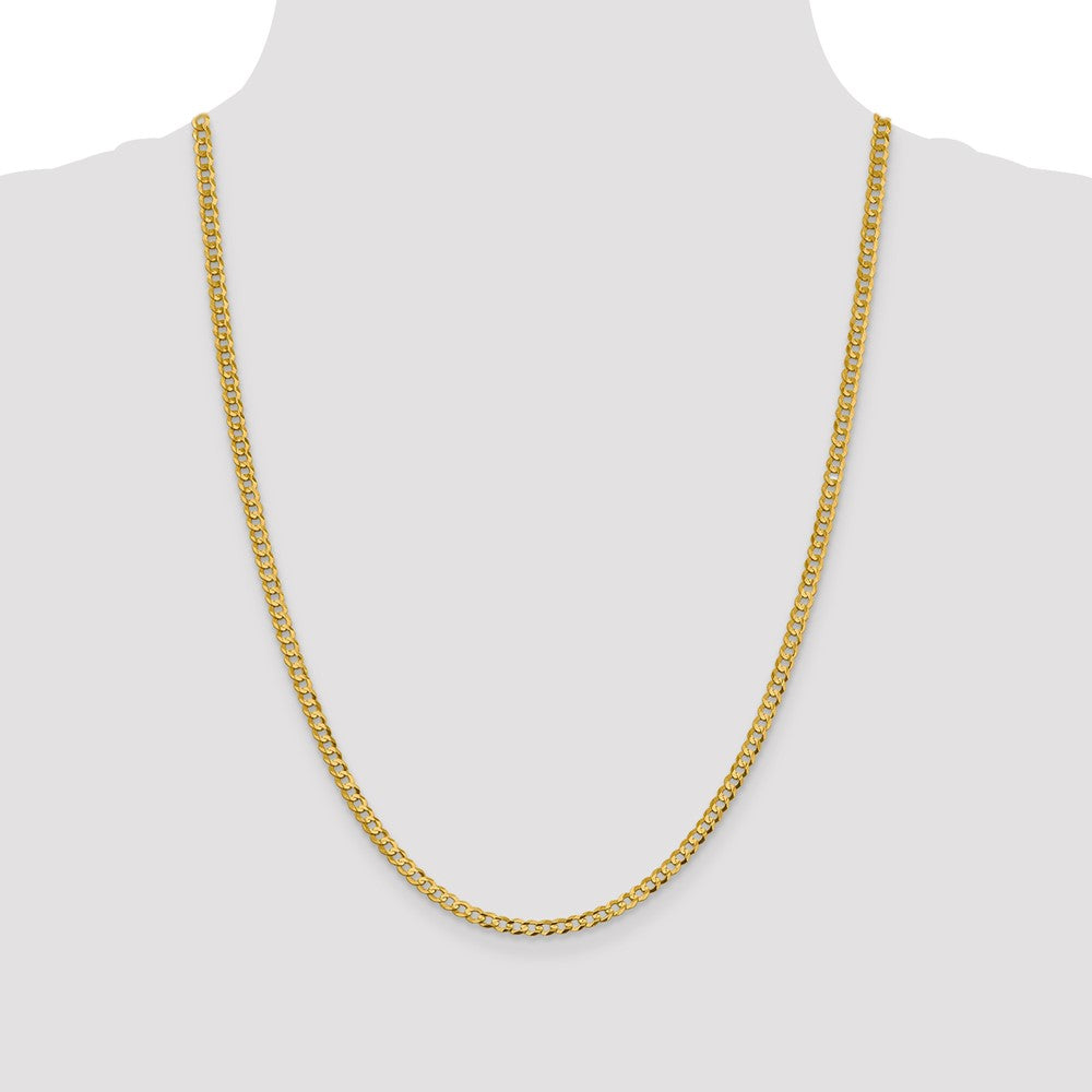 Lightweight Flat Cuban with Lobster Clasp Chain - WBC