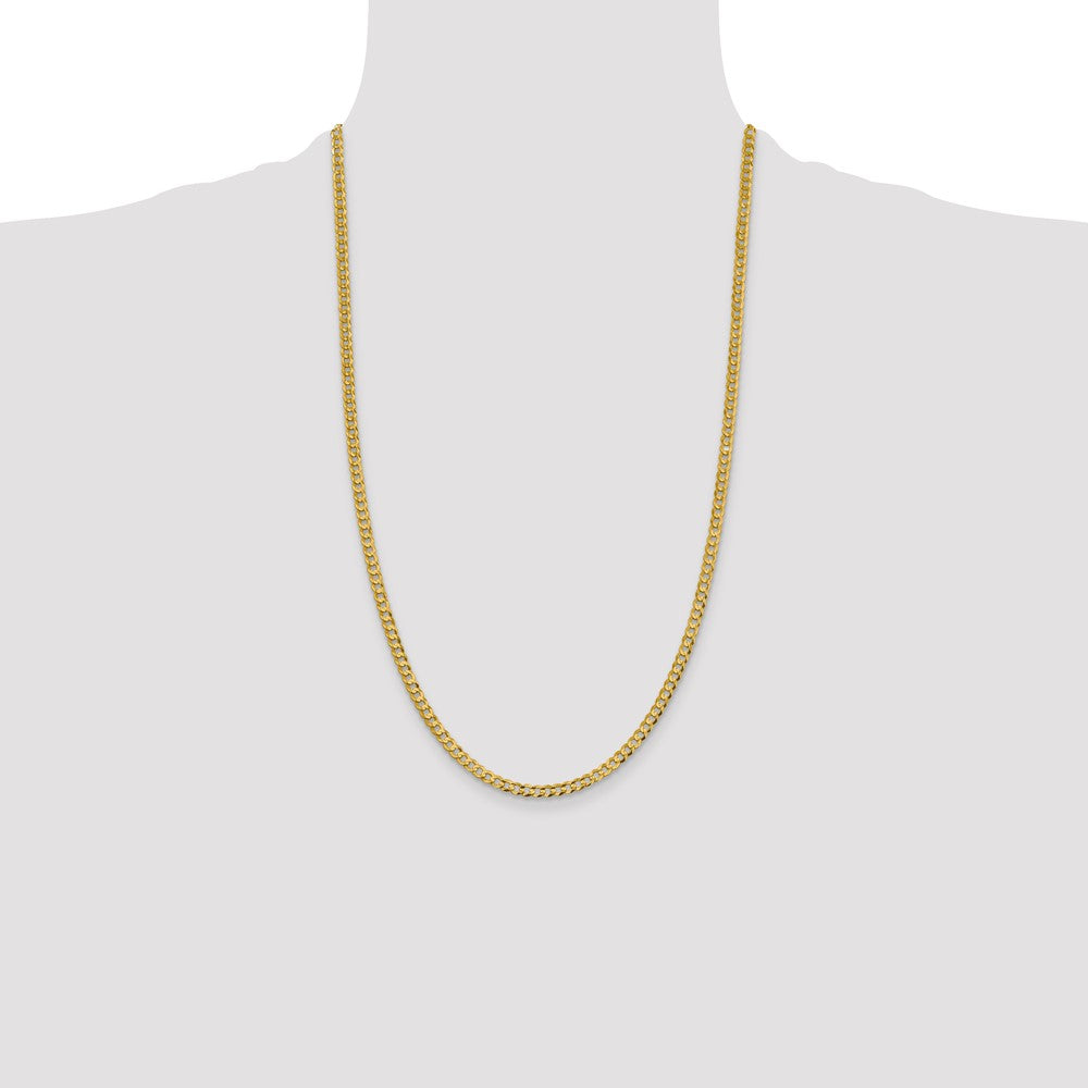 Lightweight Flat Cuban with Lobster Clasp Chain - WBC