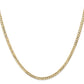 Open Concave Curb with Lobster Clasp Chain - WBC