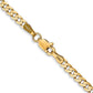 Open Concave Curb with Lobster Clasp Chain - WBC