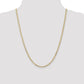 Open Concave Curb with Lobster Clasp Chain - WBC