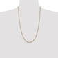 Open Concave Curb with Lobster Clasp Chain - WBC