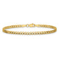 Open Concave Curb with Lobster Clasp Bracelet - WBC
