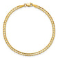 Open Concave Curb with Lobster Clasp Bracelet - WBC