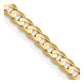 Open Concave Curb with Lobster Clasp Chain - WBC