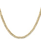 Open Concave Curb with Lobster Clasp Chain - WBC