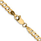 Open Concave Curb with Lobster Clasp Chain - WBC