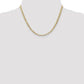 Open Concave Curb with Lobster Clasp Chain - WBC