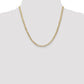 Open Concave Curb with Lobster Clasp Chain - WBC