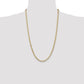 Open Concave Curb with Lobster Clasp Chain - WBC