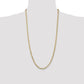 Open Concave Curb with Lobster Clasp Chain - WBC