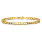 Open Concave Curb with Lobster Clasp Bracelet - WBC