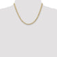 Open Concave Curb with Lobster Clasp Chain - WBC