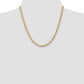 Open Concave Curb with Lobster Clasp Chain - WBC