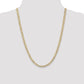 Open Concave Curb with Lobster Clasp Chain - WBC