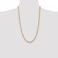 Open Concave Curb with Lobster Clasp Chain - WBC
