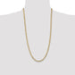 Open Concave Curb with Lobster Clasp Chain - WBC