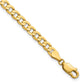 Open Concave Curb with Lobster Clasp Bracelet - WBC
