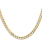 Open Concave Curb with Lobster Clasp Chain - WBC