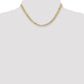 Open Concave Curb with Lobster Clasp Chain - WBC