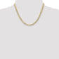 Open Concave Curb with Lobster Clasp Chain - WBC