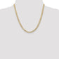 Open Concave Curb with Lobster Clasp Chain - WBC