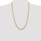 Open Concave Curb with Lobster Clasp Chain - WBC